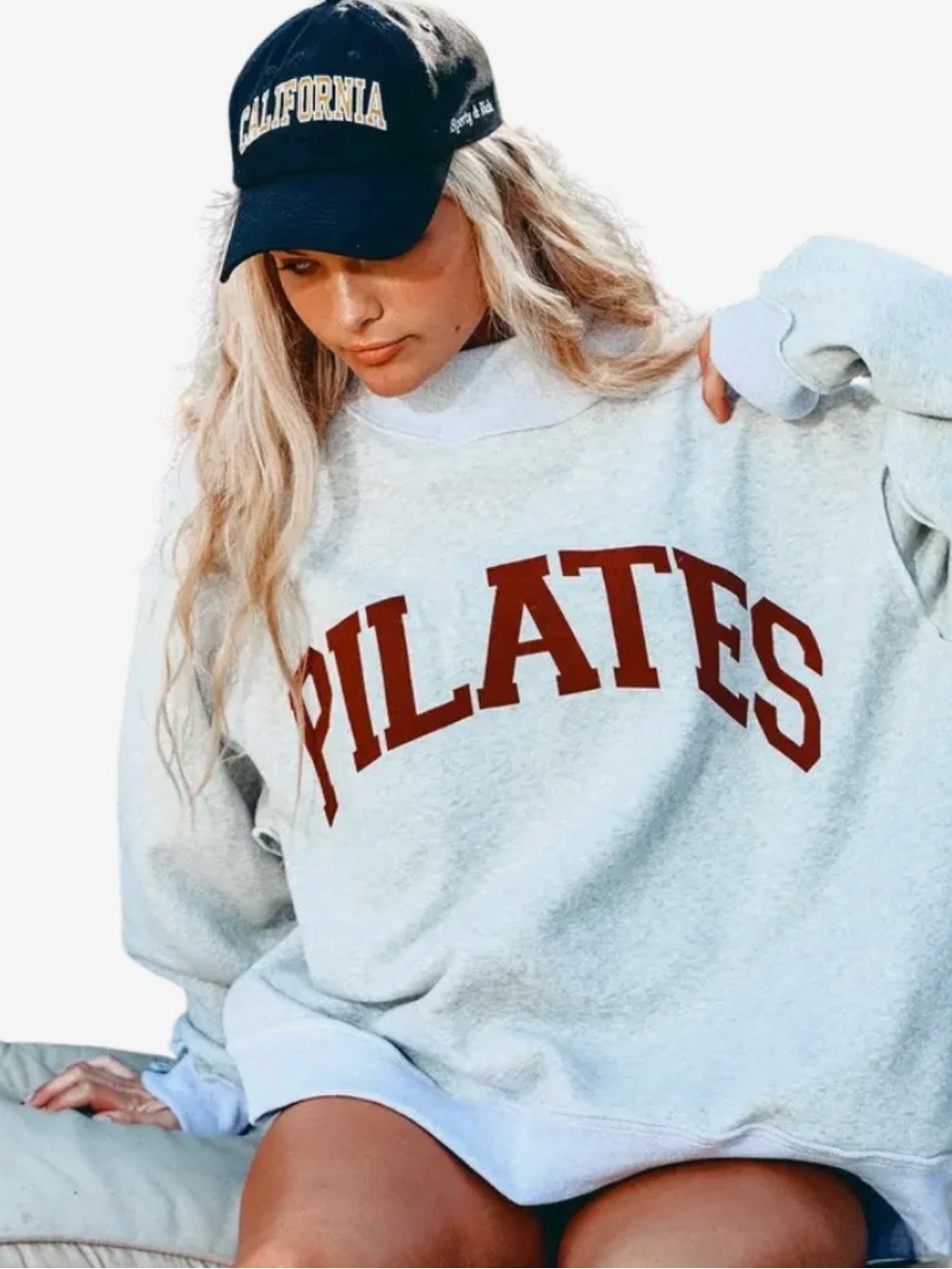 Cutest reversible oversized mock neck sweatshirt for Pilates/ yoga size S/M
